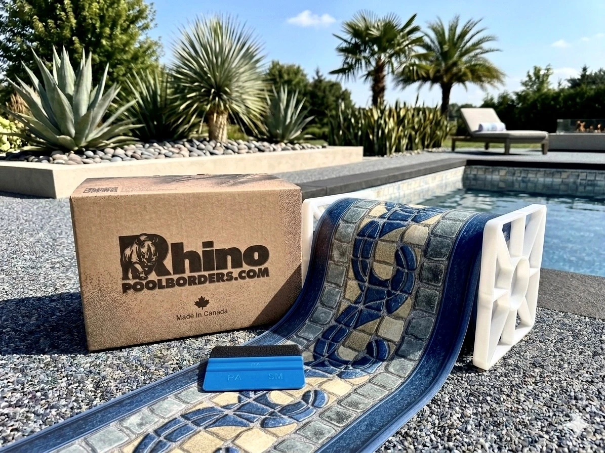 Rhino Pool Borders before Install 2
